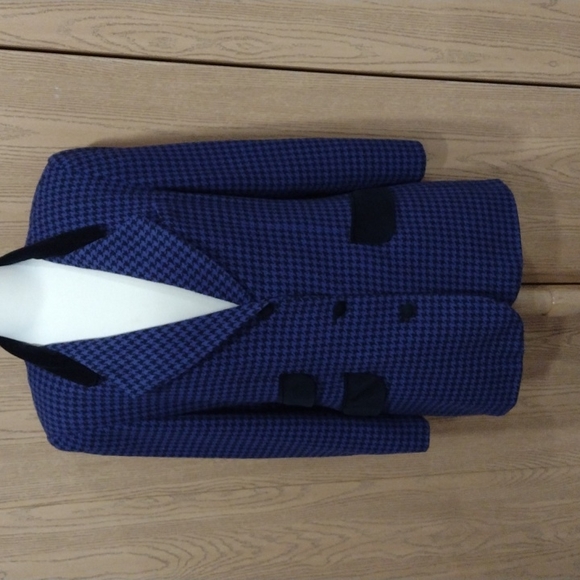Vintage Long Houndsthooth Blazer - Picture 2 of 8